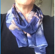 NEW STYLE - Little Square Gardens - eco printed scarves